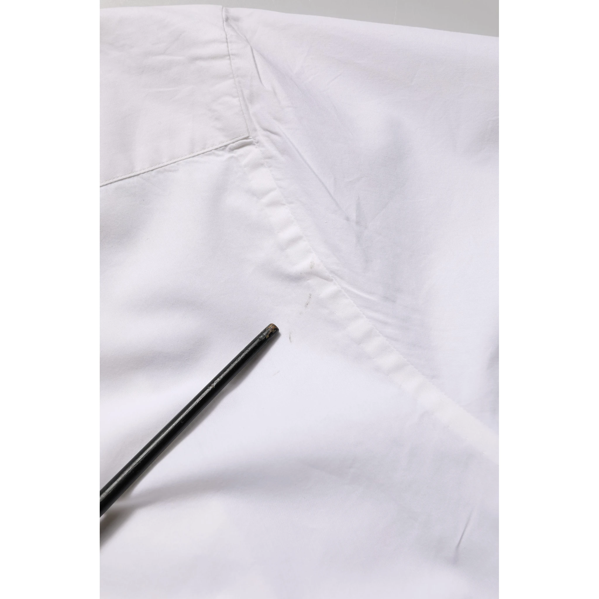 White Bib Cotton Poplin Dress Formal Shirt