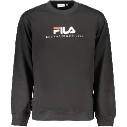 Black Cotton Men's Sweatshirt
