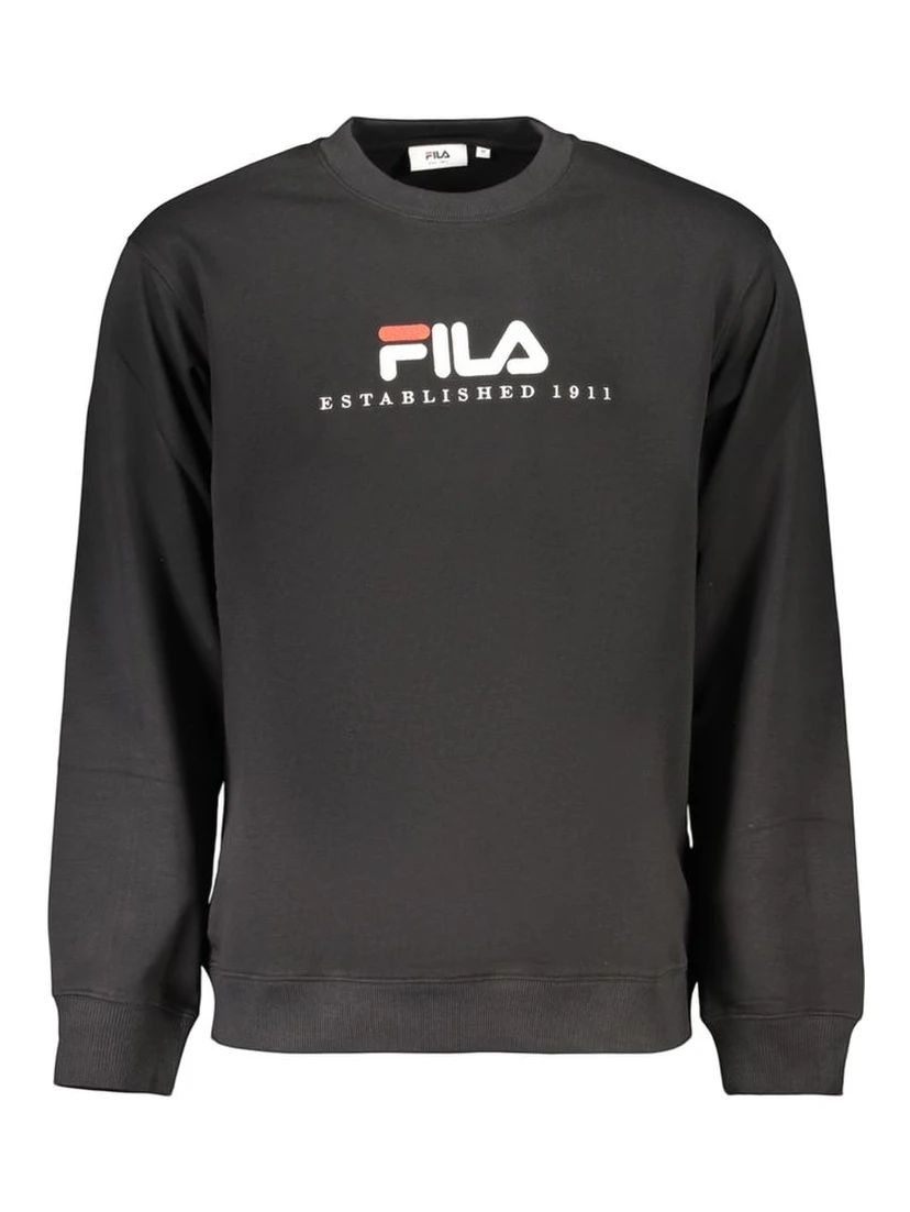 Black Cotton Men's Sweatshirt