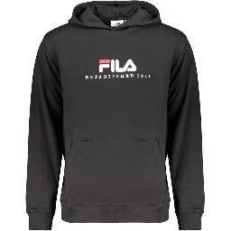 Black Cotton Men's Sweatshirt