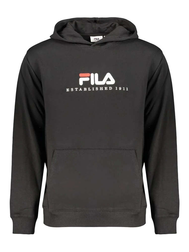 Black Cotton Men's Sweatshirt