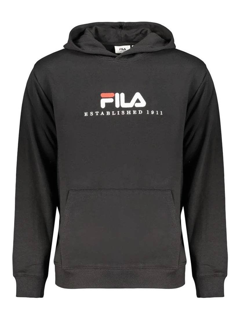 Black Cotton Men's Sweatshirt