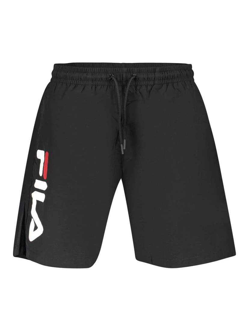 Black Polyester Men's Swimwear