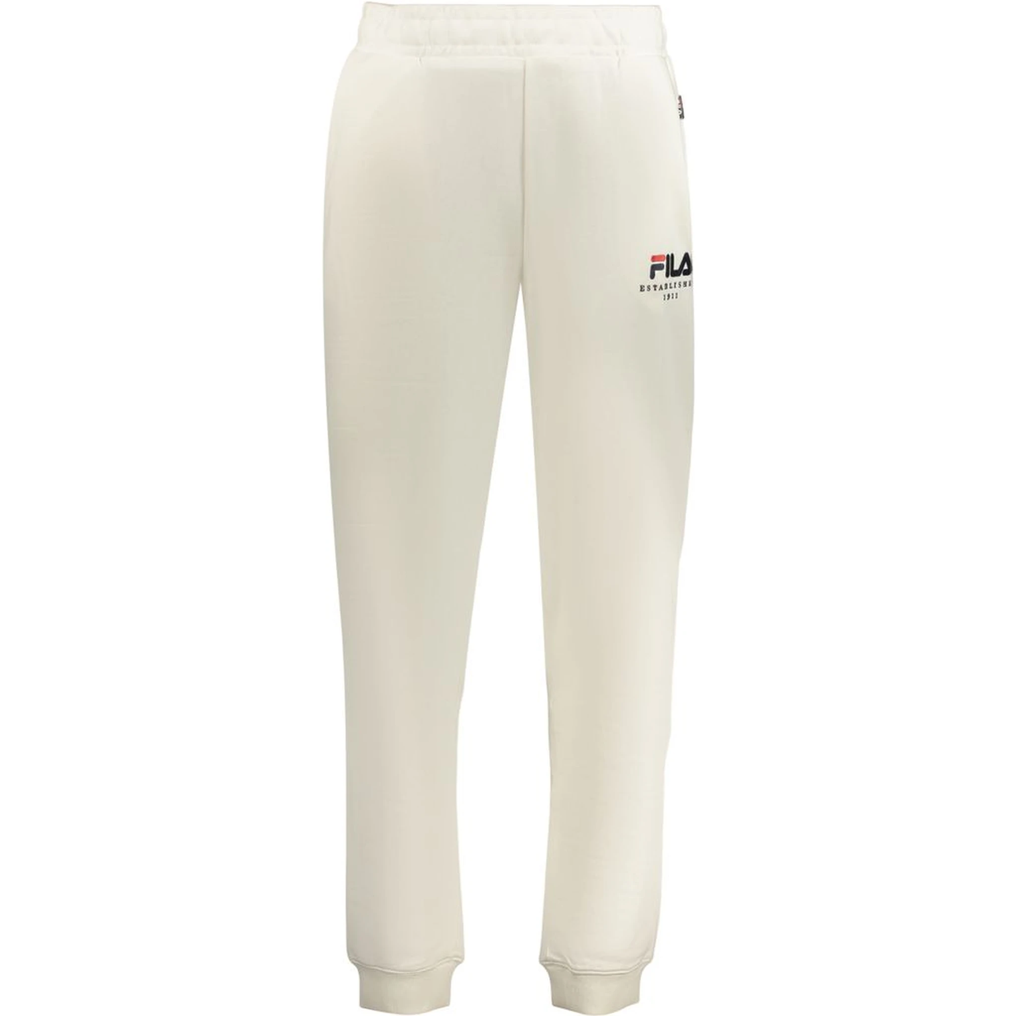 White Cotton Men's Trousers