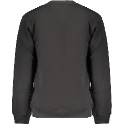 Black Cotton Men's Sweatshirt