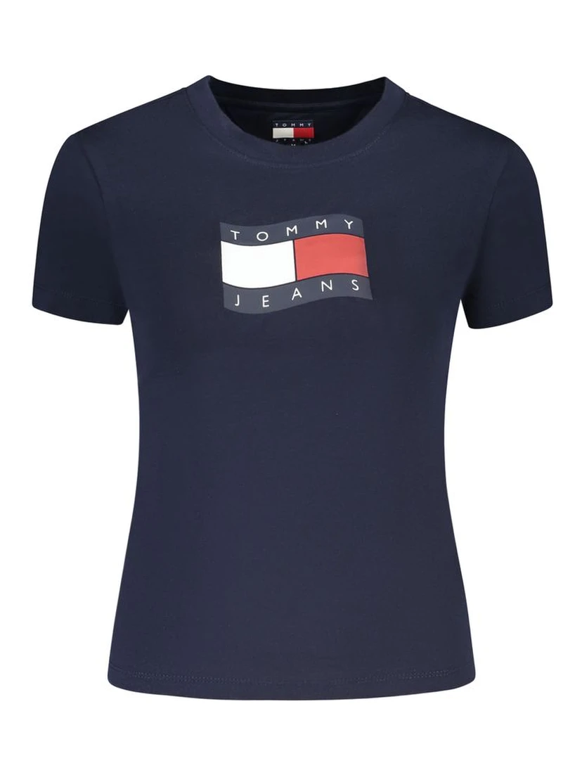 Blue Cotton Women's T-Shirt