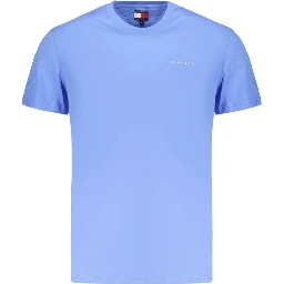 Light Blue Cotton Men's T-Shirt
