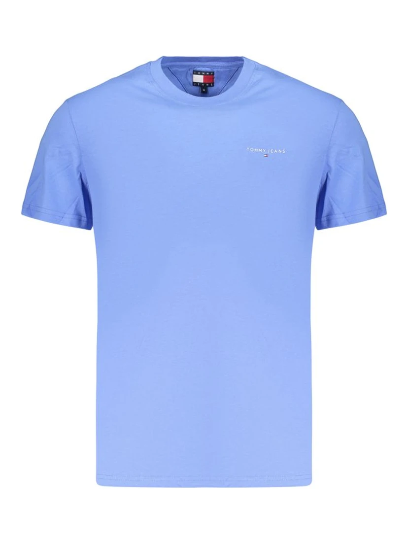 Light Blue Cotton Men's T-Shirt