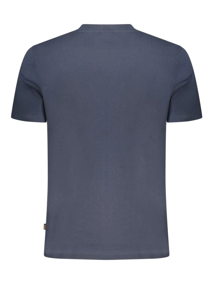 Blue Cotton Men's T-Shirt