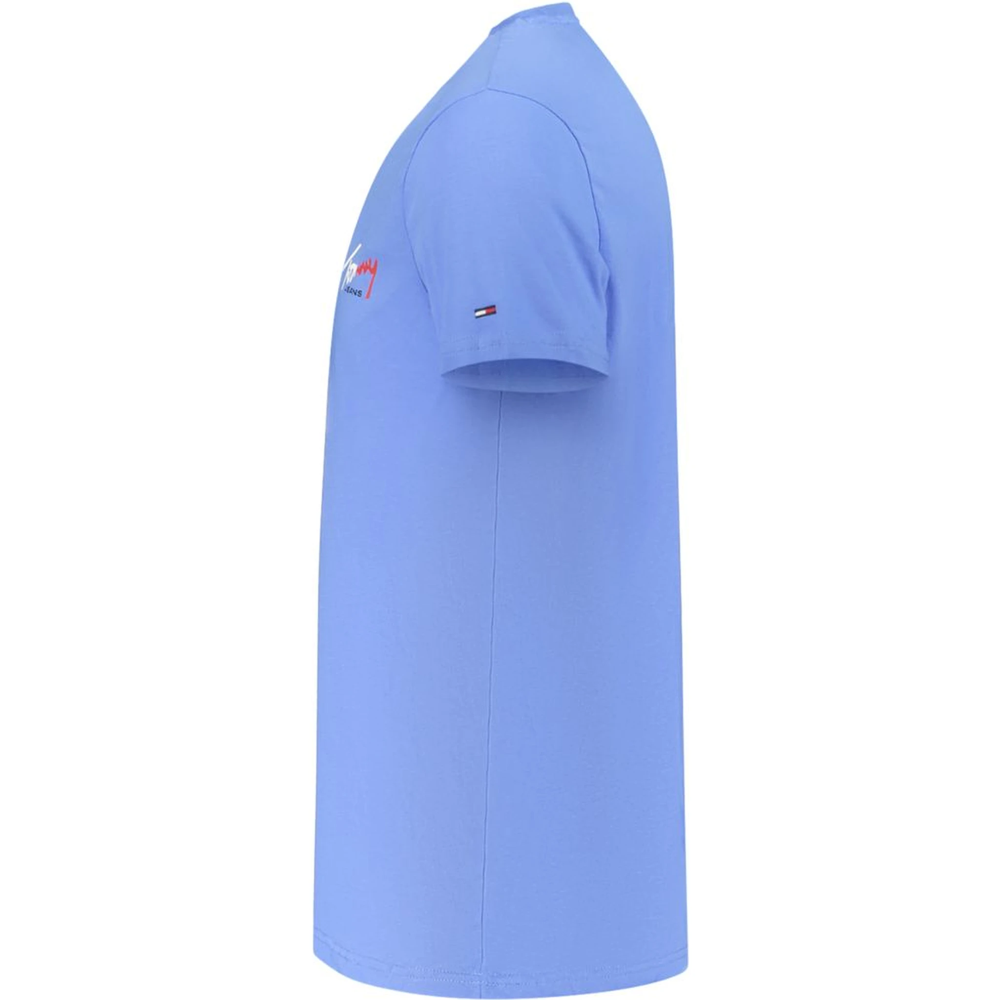 Azzurro Cotton Uomo T-Shirt