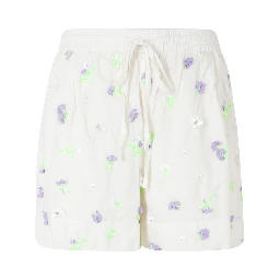 JELENA EMBROIDERED MINI SHORTS