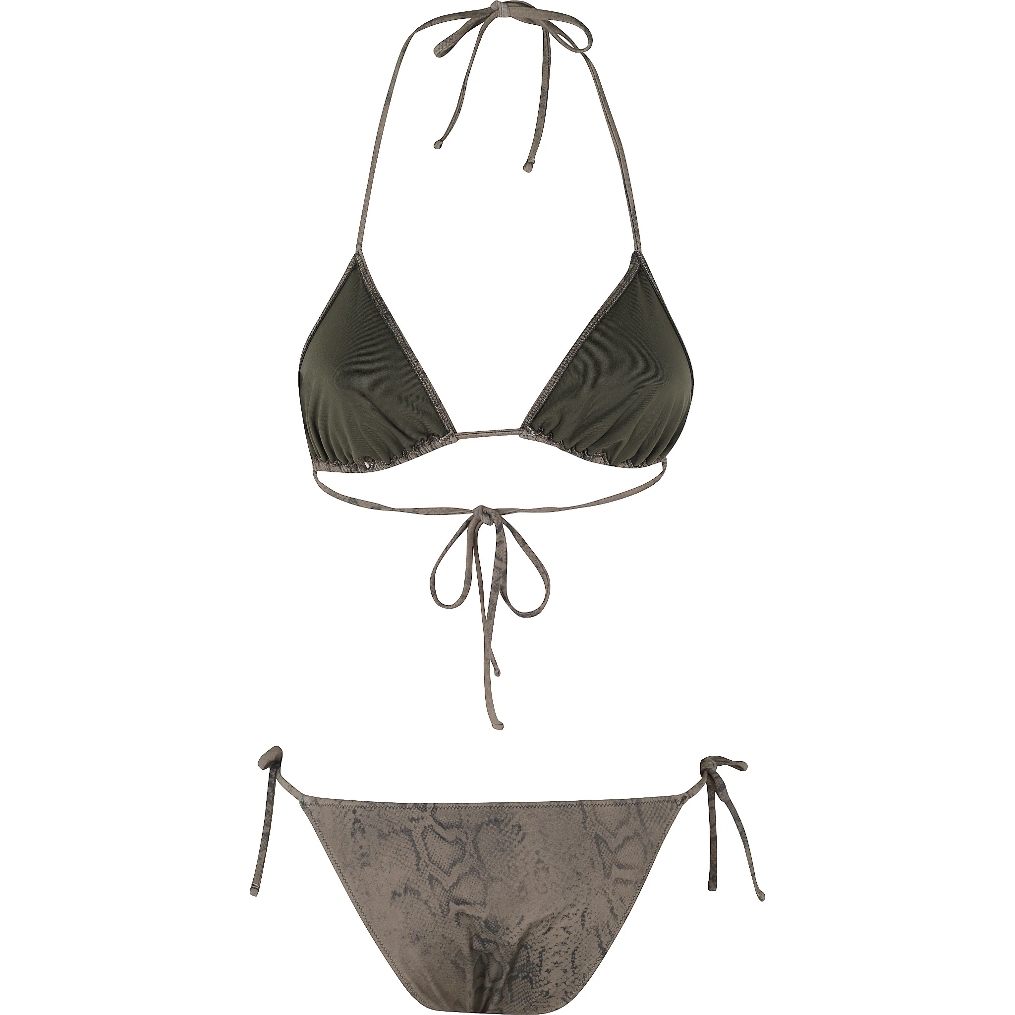 BIKINI TRIANGOLO STAMPA PITONE