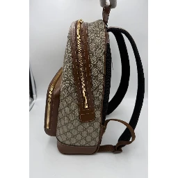 GUCCI GG Supreme and Leather Backpack