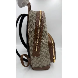GUCCI GG Supreme and Leather Backpack