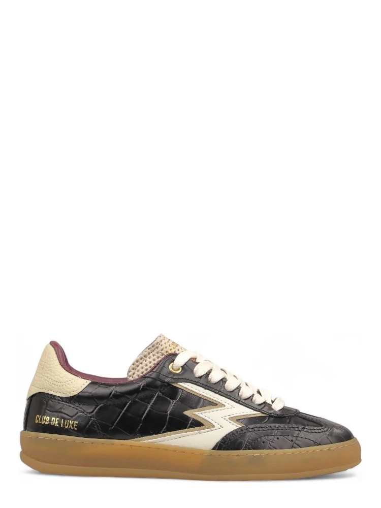 "Club" crocodile effect sneakers