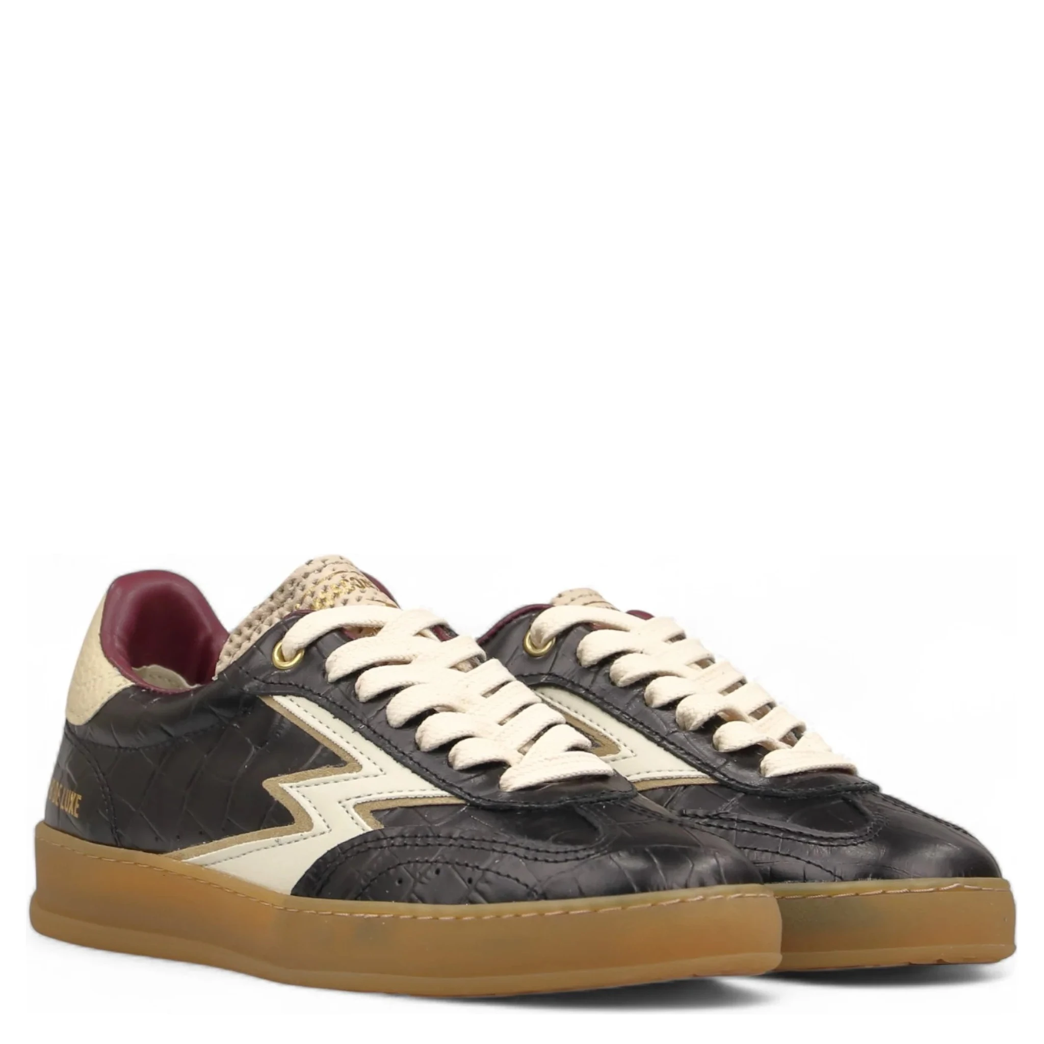 "Club" crocodile effect sneakers