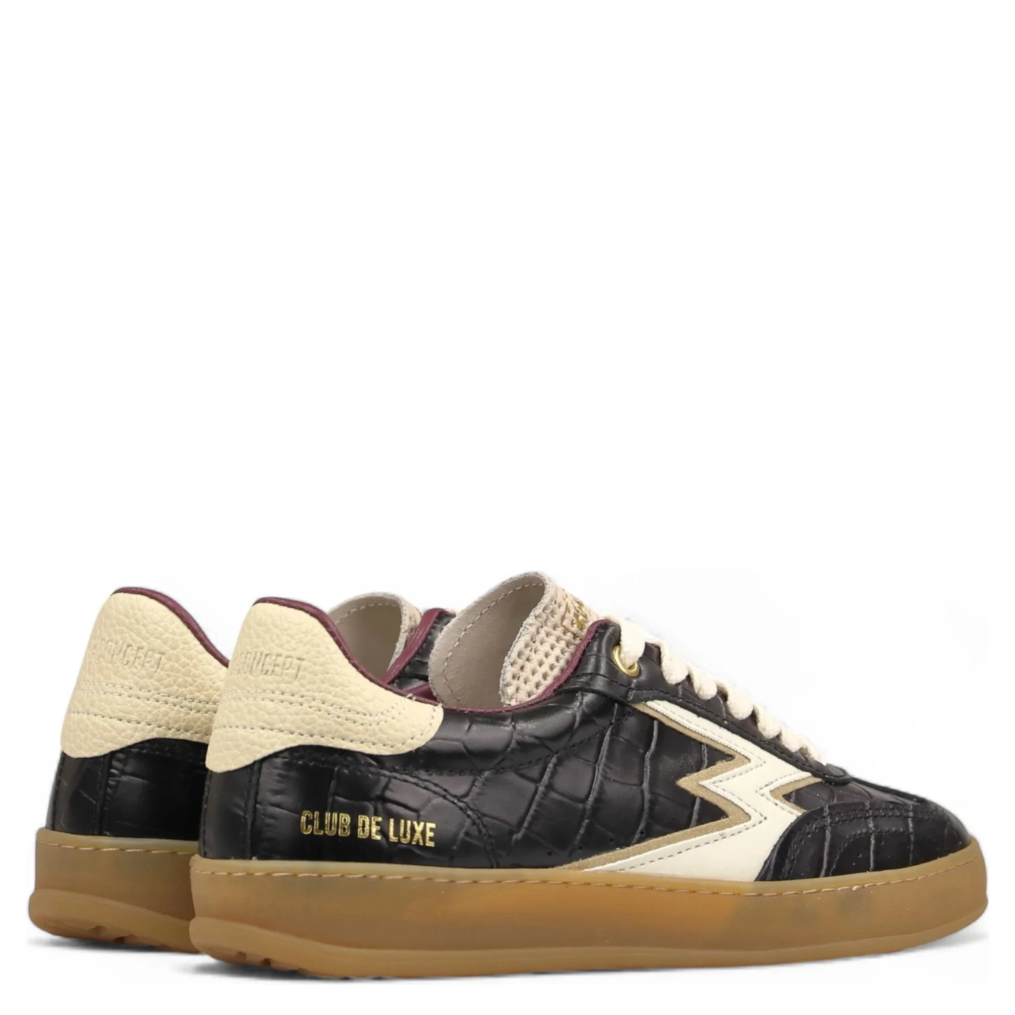"Club" crocodile effect sneakers