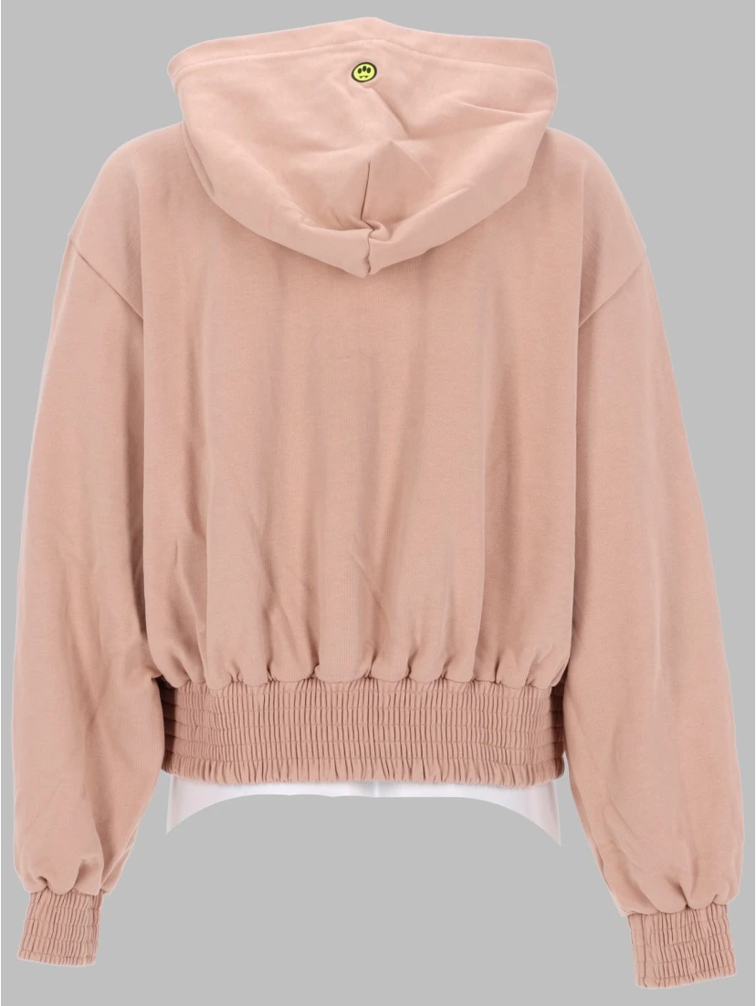 FELPA CON ZIP E CAPPUCCIO