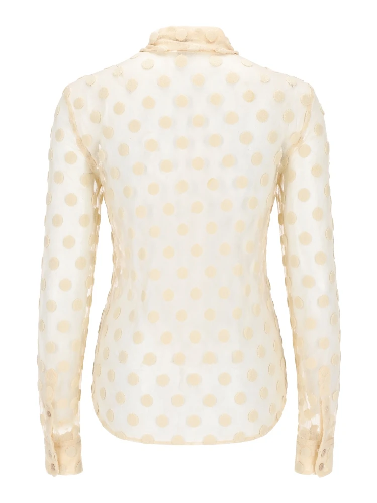 CAMICIA IN MESH A POIS alternative