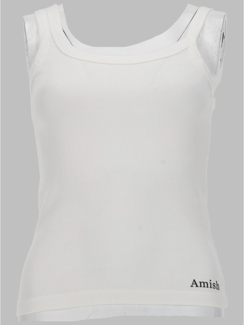 TOP "ASYMMETRIC" CON MICRO LOGO