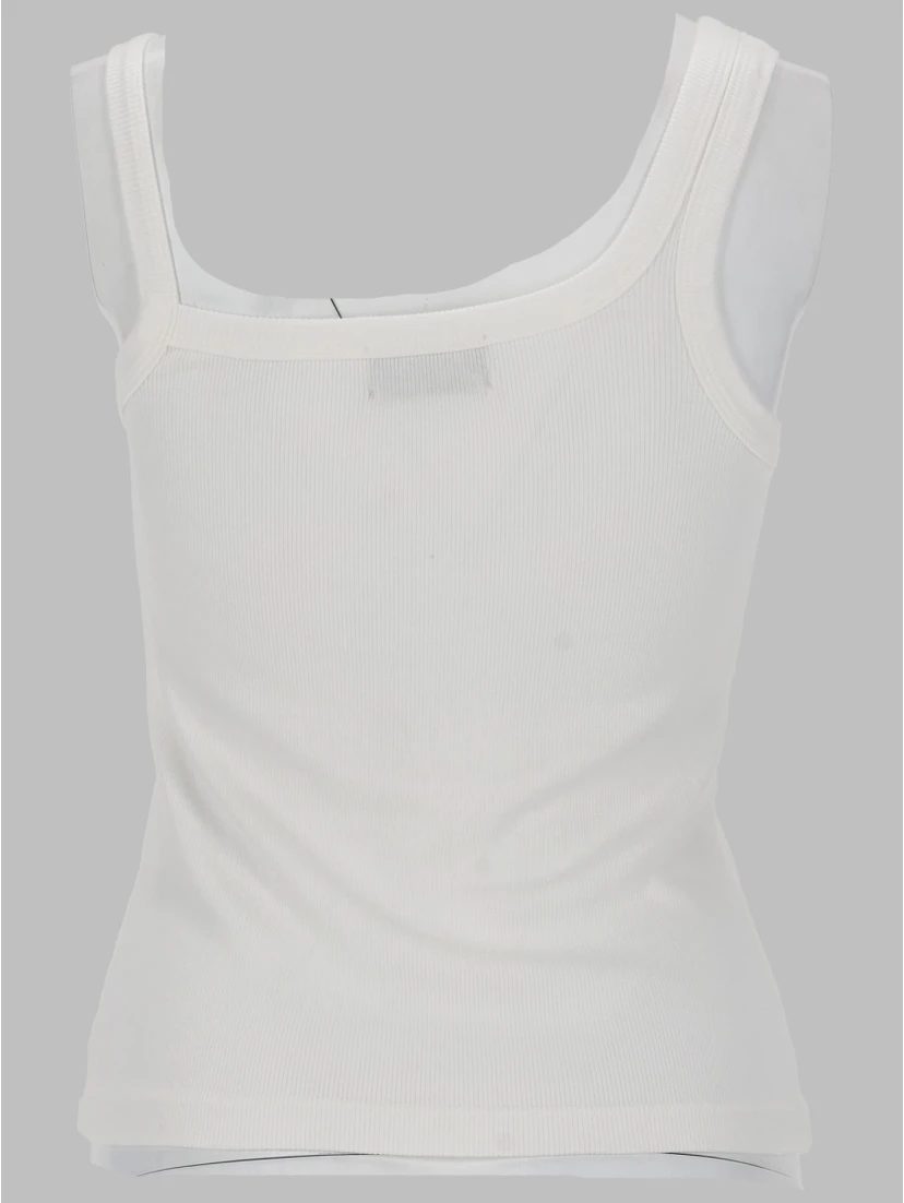TOP "ASYMMETRIC" CON MICRO LOGO