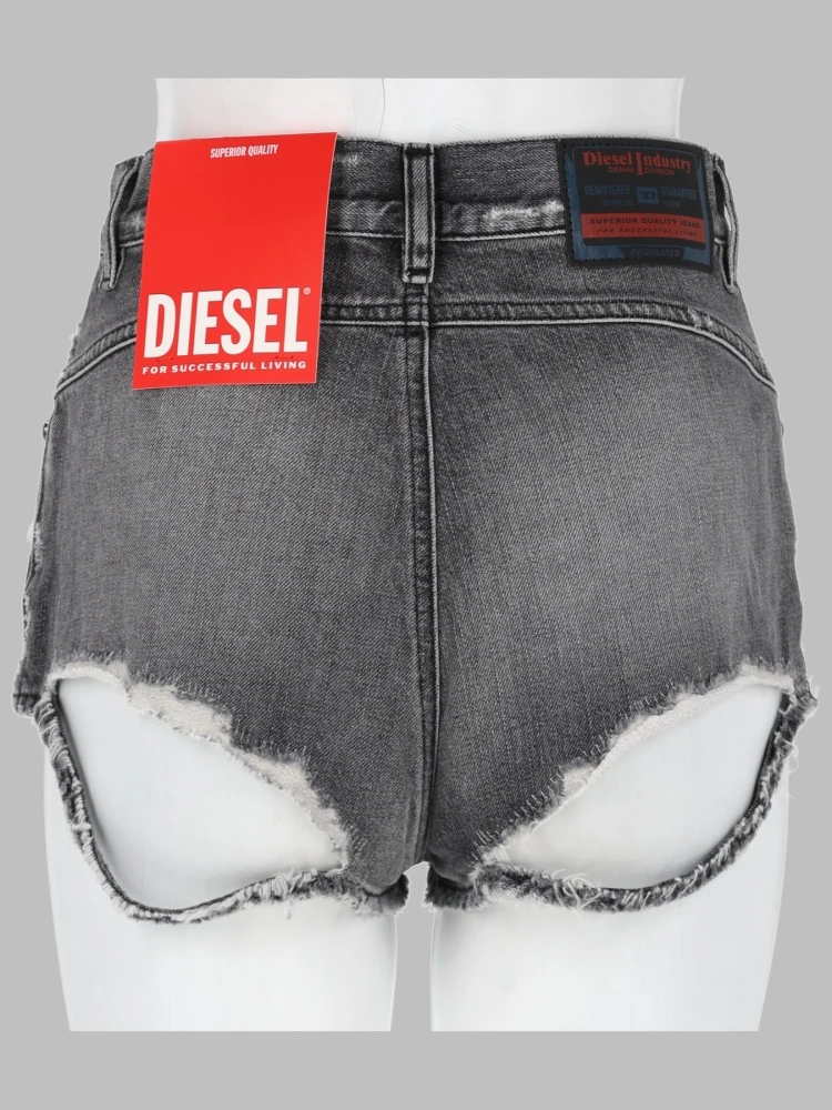 SHORTS IN DENIM CON ORLI SFRANGIATI alternative