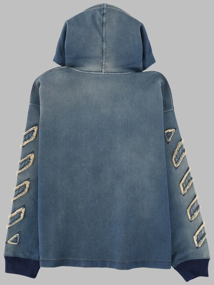 FELPA IN DENIM CON DETTAGLI "DIAG" alternative