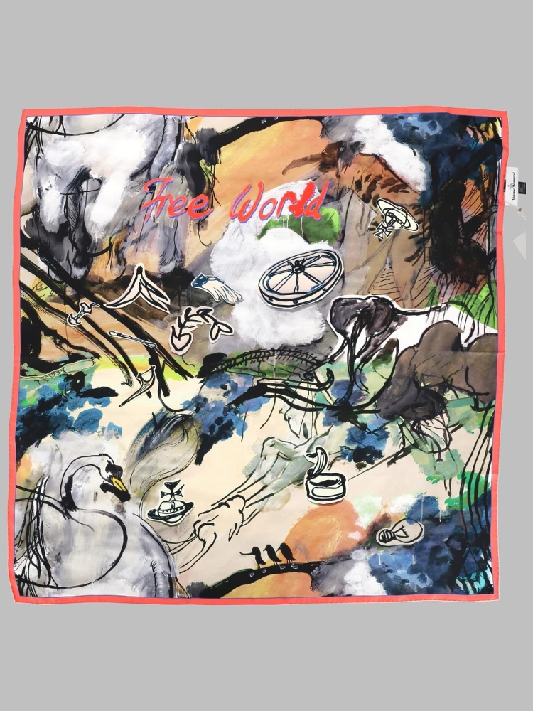 FOULARD QUADRATO "FREE WORLD"