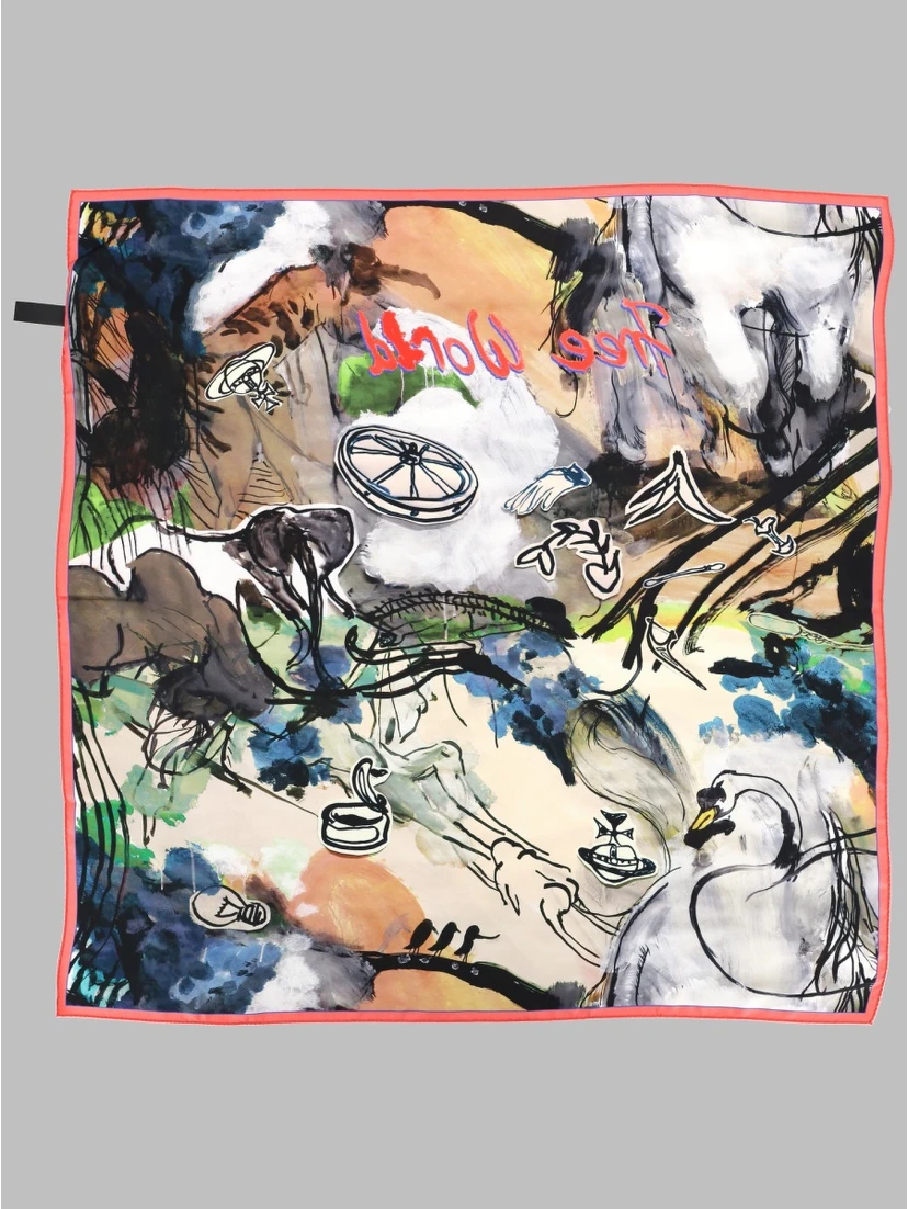 FOULARD QUADRATO "FREE WORLD"