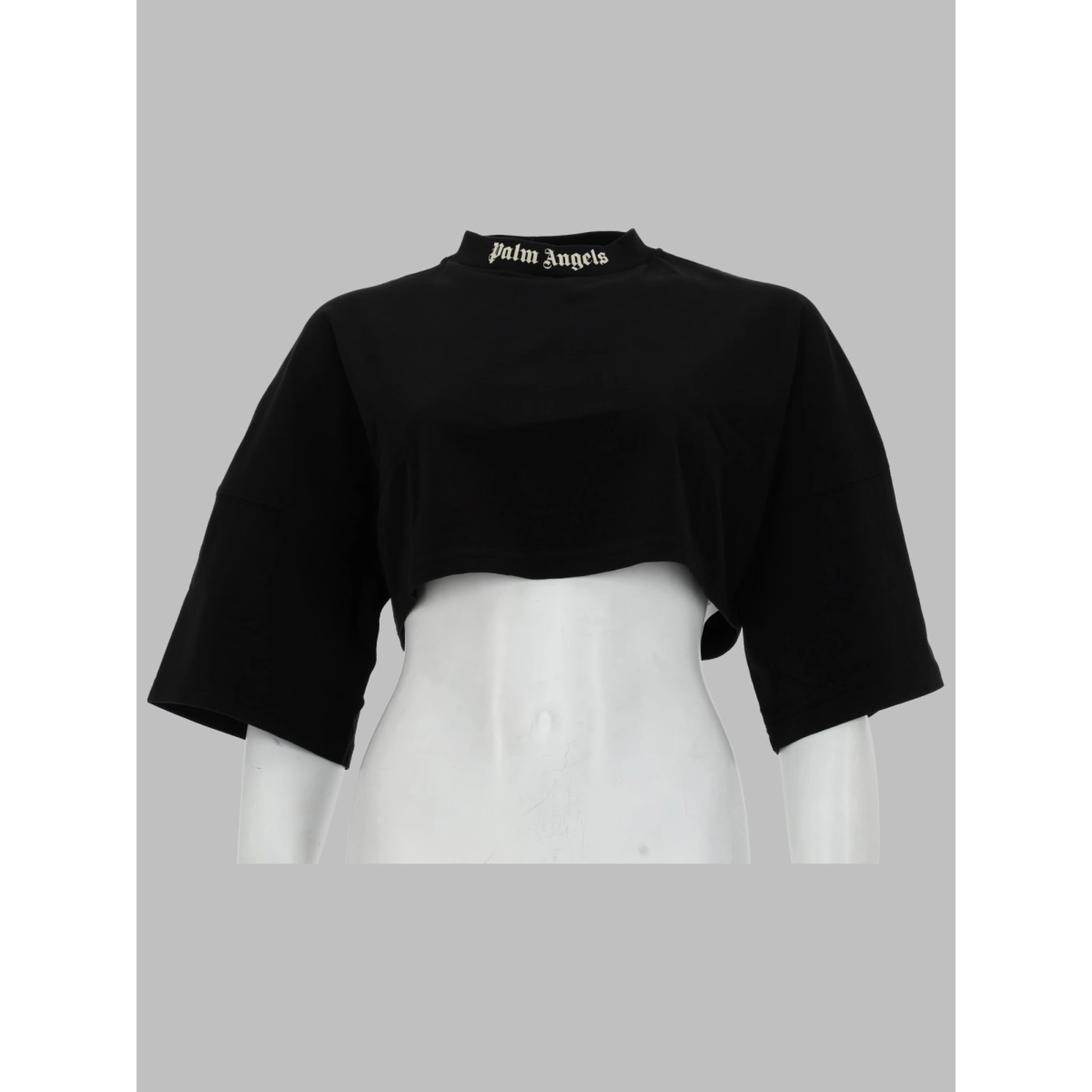 T-SHIRT CROPPED CON LOGO