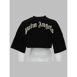 T-SHIRT CROPPED CON LOGO