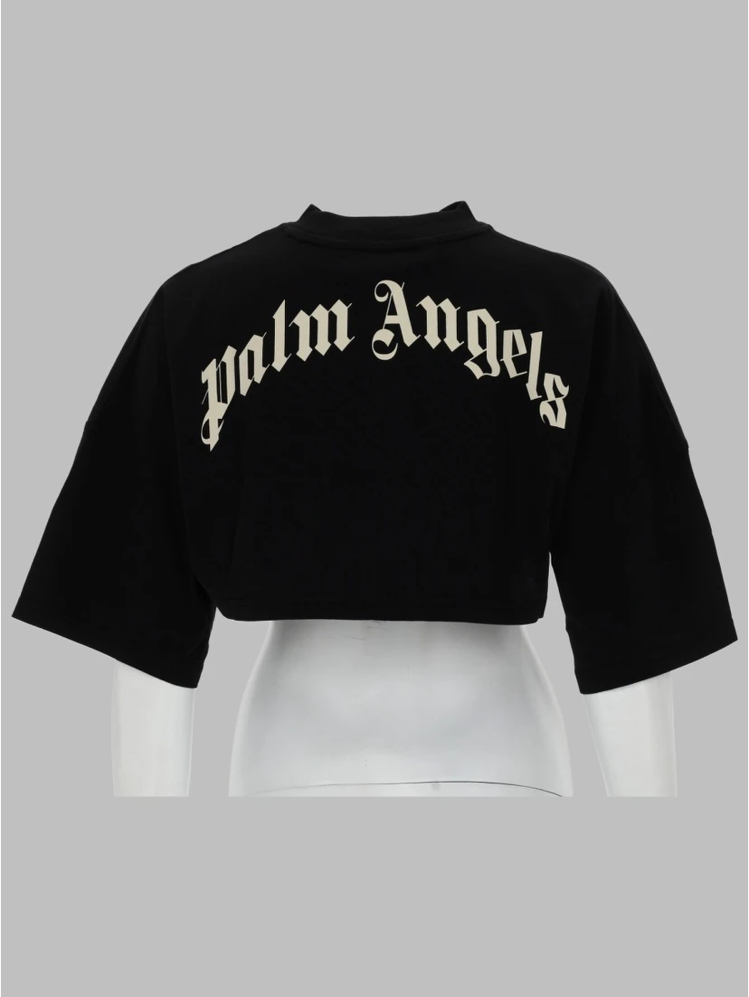 T-SHIRT CROPPED CON LOGO