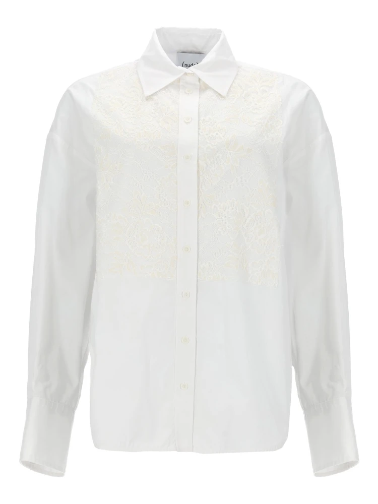 CAMICIA CON INSERTI IN PIZZO