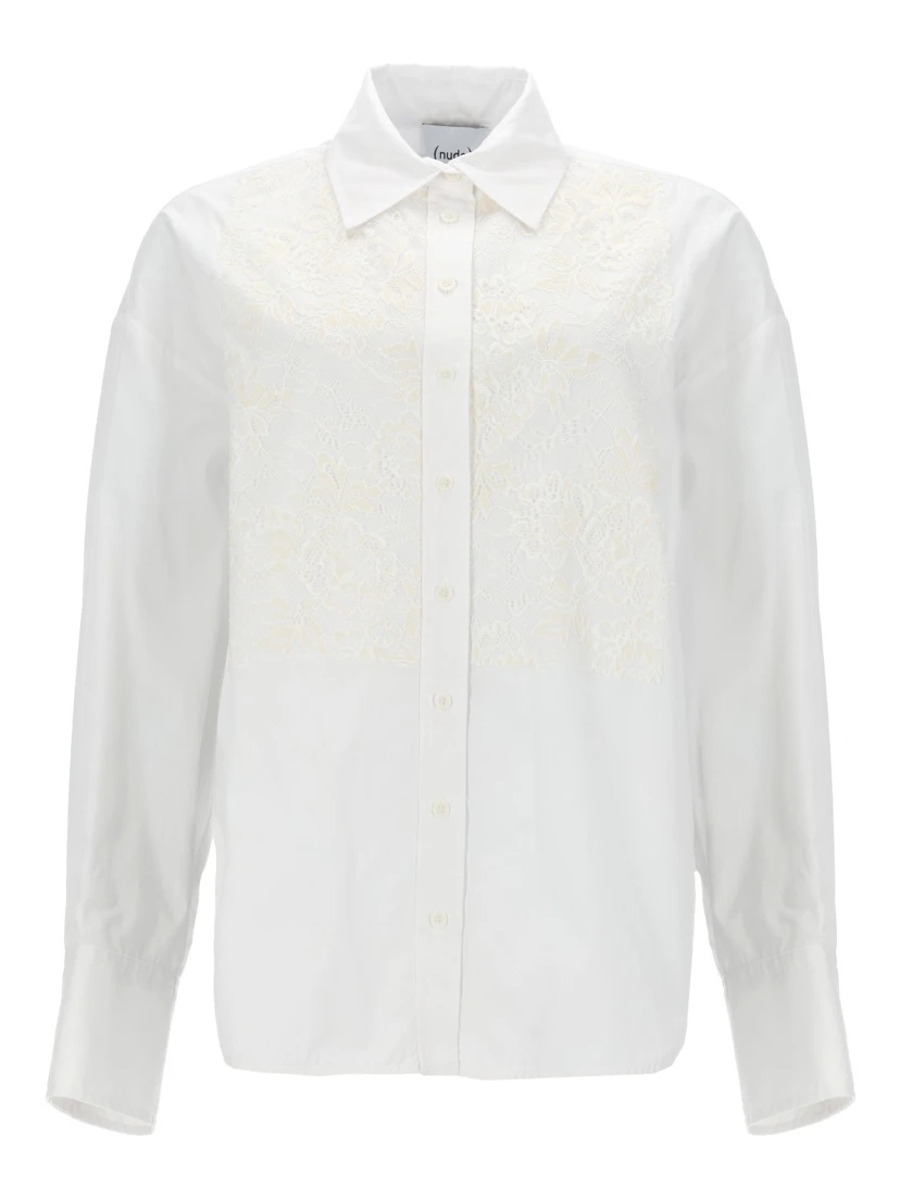 CAMICIA CON INSERTI IN PIZZO