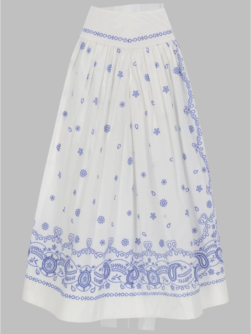 GONNA MIDI RICAMATA