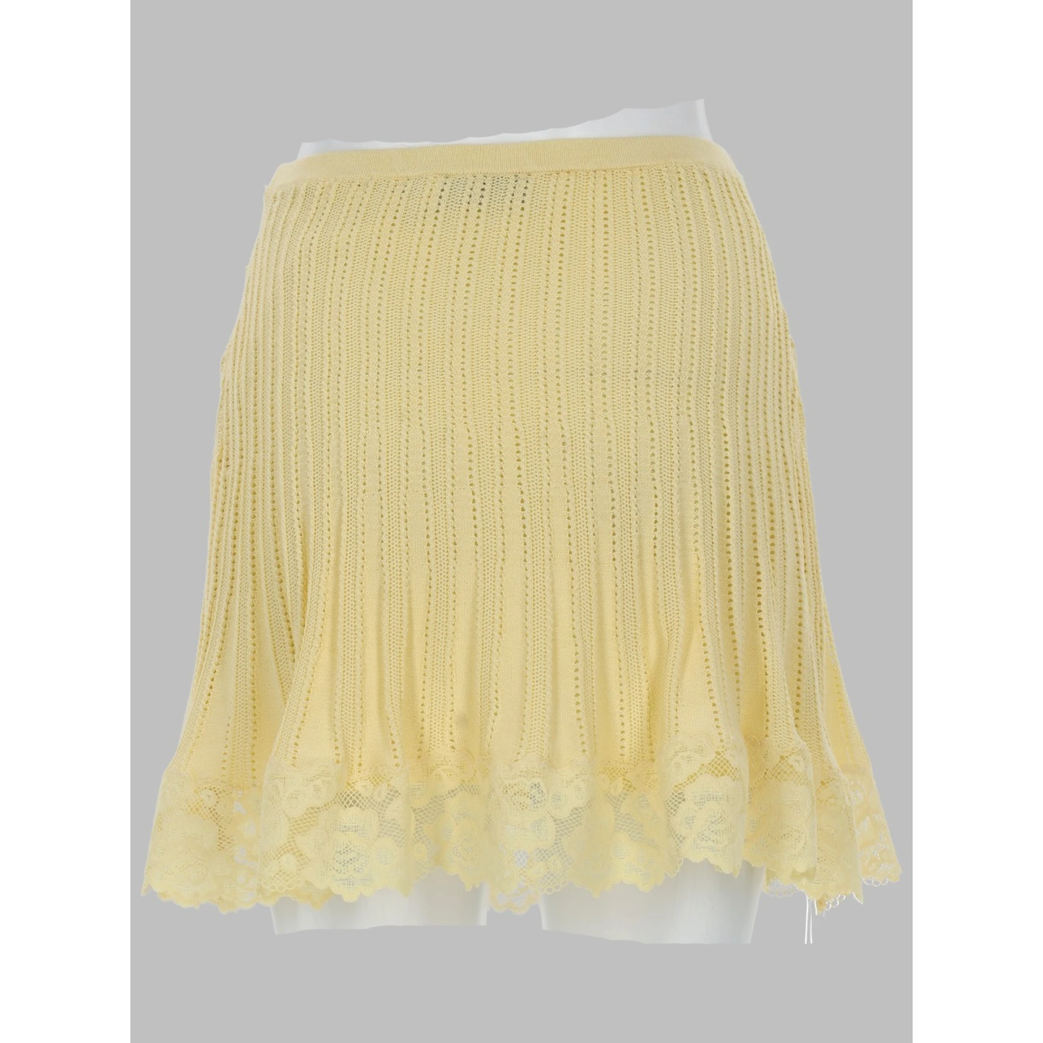 MINIGONNA IN MAGLIA TRAFORATA