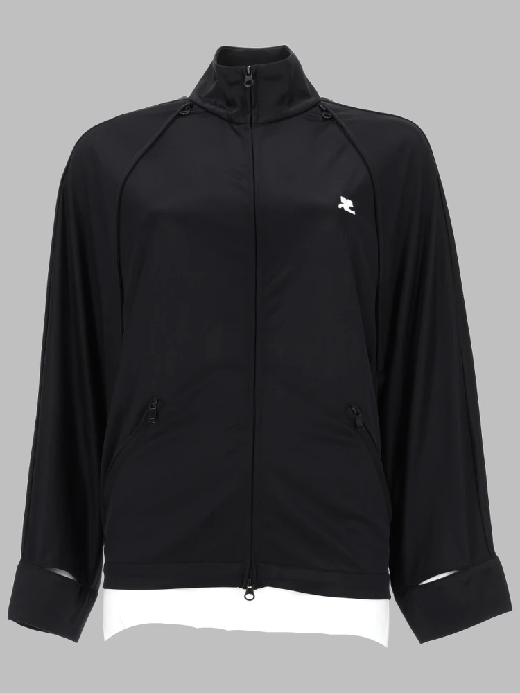 GIACCA TRACK CON MANICHE CUT-OUT
