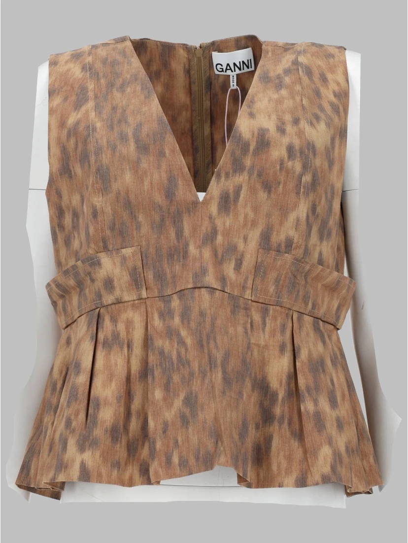 BLUSA IN COTONE CON STAMPA