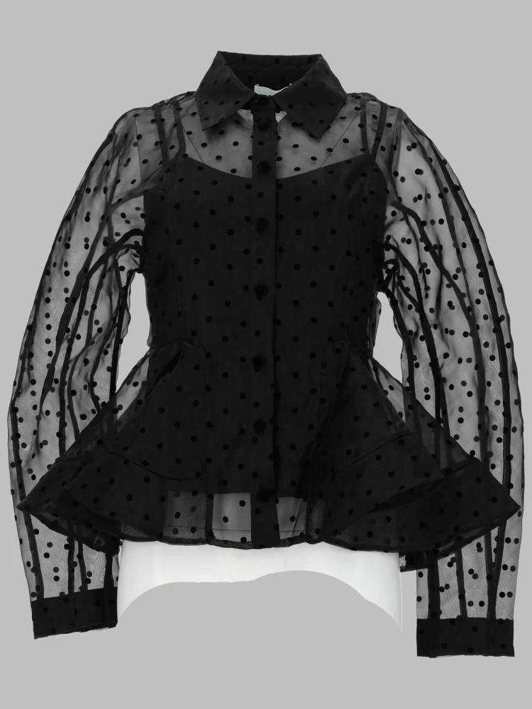 CAMICIA "PEPLUM" IN ORGANZA