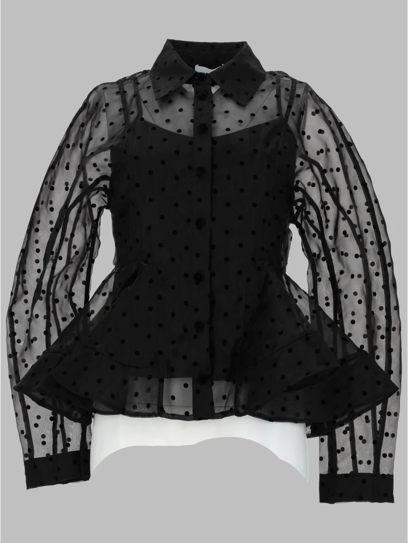 CAMICIA "PEPLUM" IN ORGANZA