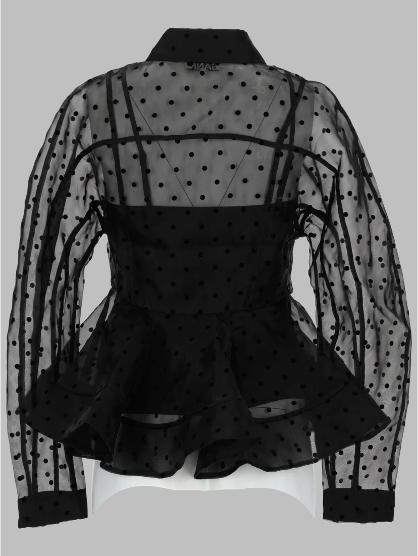 CAMICIA "PEPLUM" IN ORGANZA