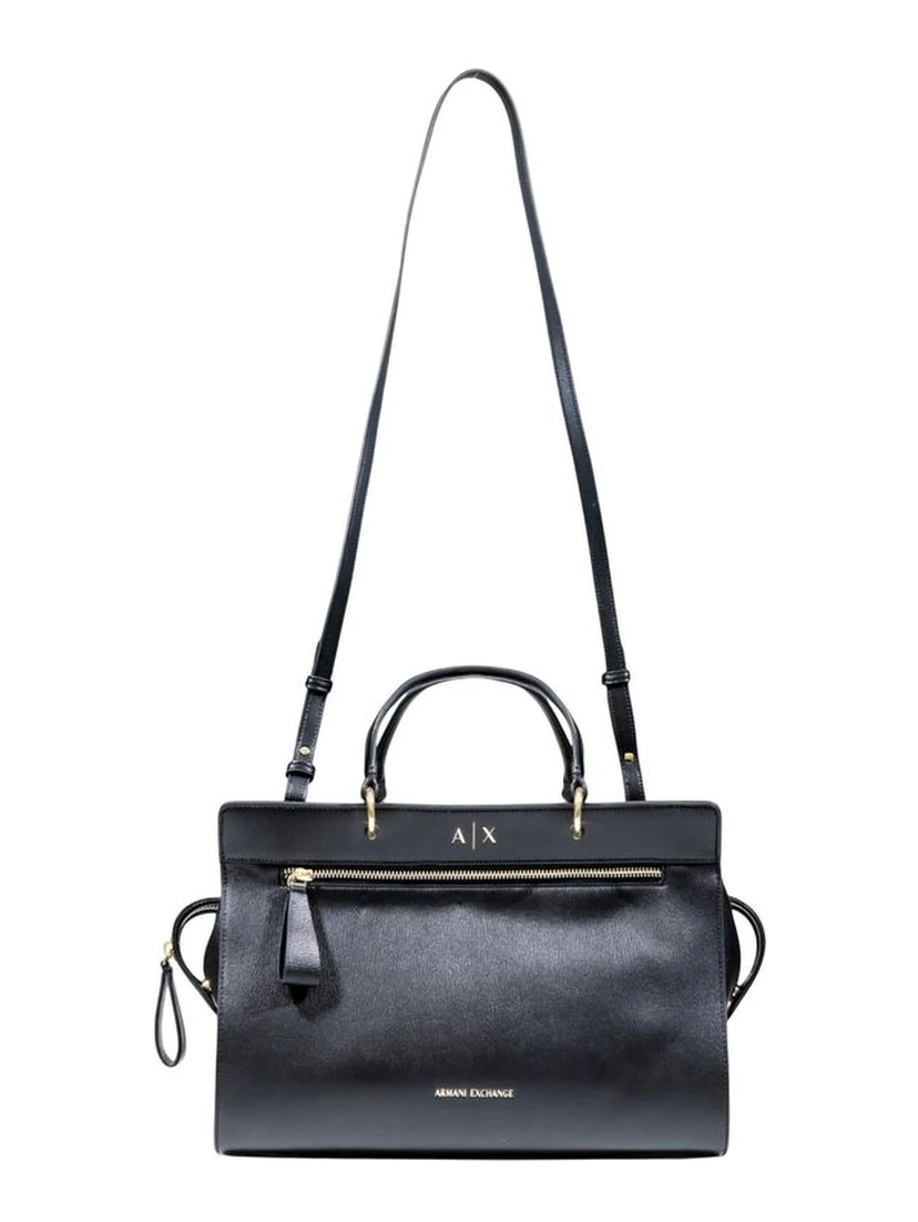 Black Polyester Handbag