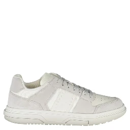 White Polyurethane Men Sneaker