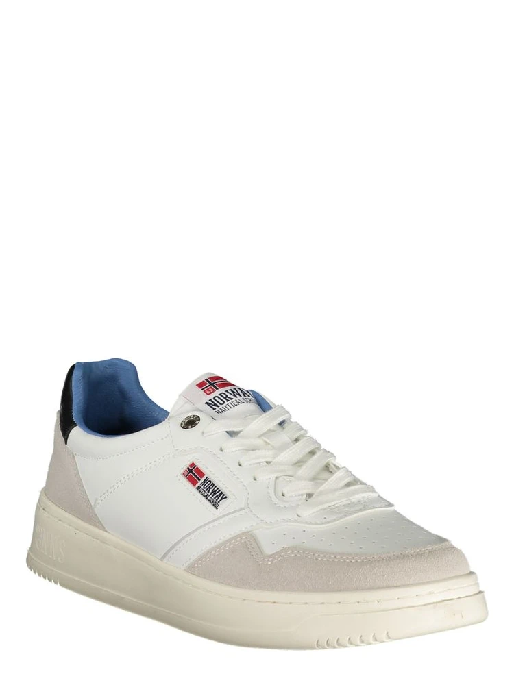 Bianco Polyurethane Men Sneaker alternative