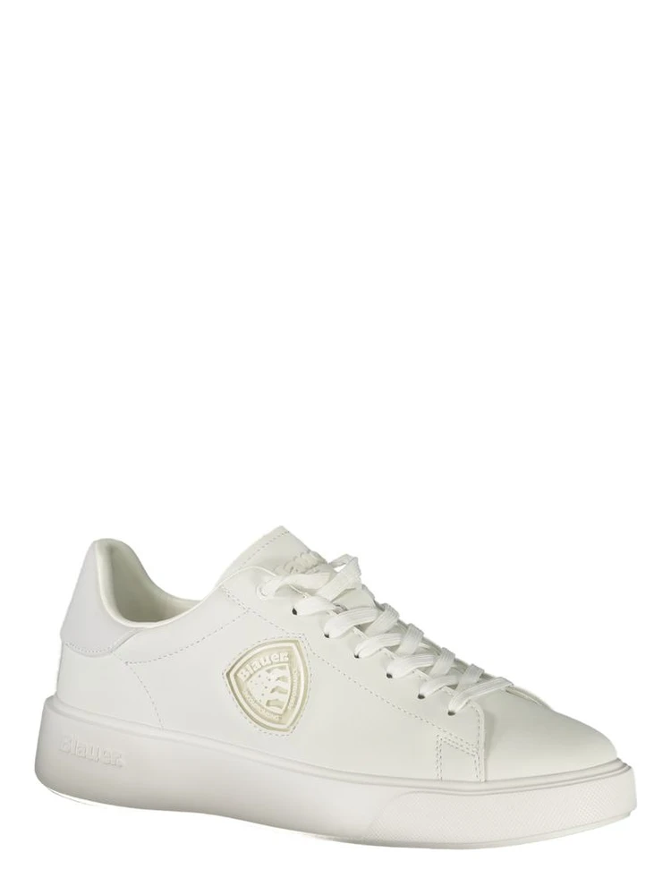 Bianco Poliestere Mens Sneaker alternative