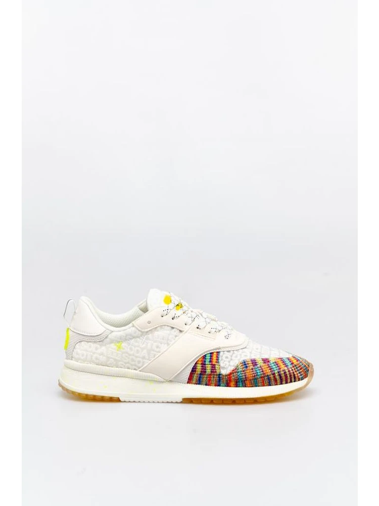 Bicolor Textile Athletic Sneakers