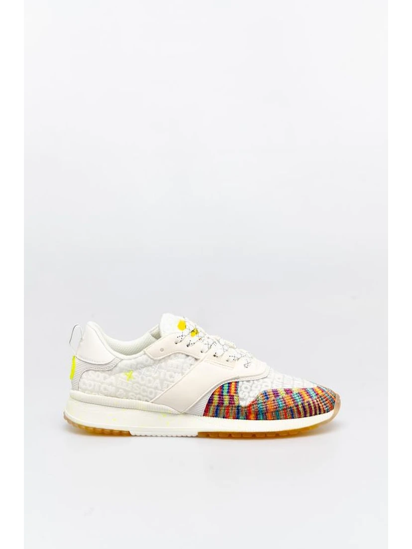 Bicolor Textile Athletic Sneakers