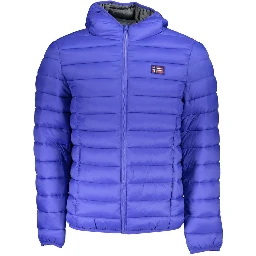 Blu Poliammide Men Jacket