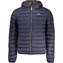 Blu Poliammide Men's Jacket