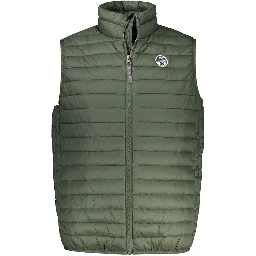 Verde Poliammide Mens Vest